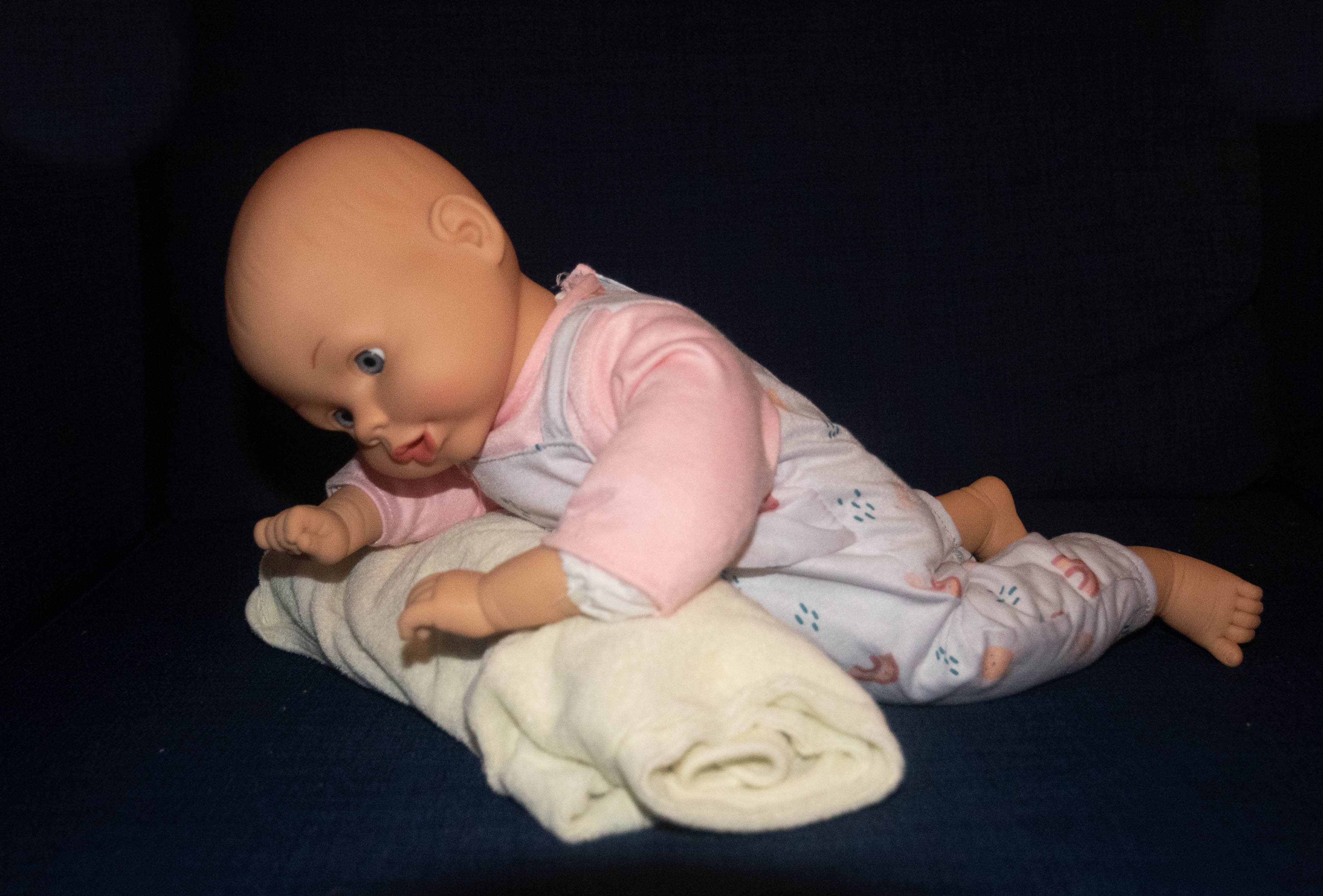 Supported tummy time